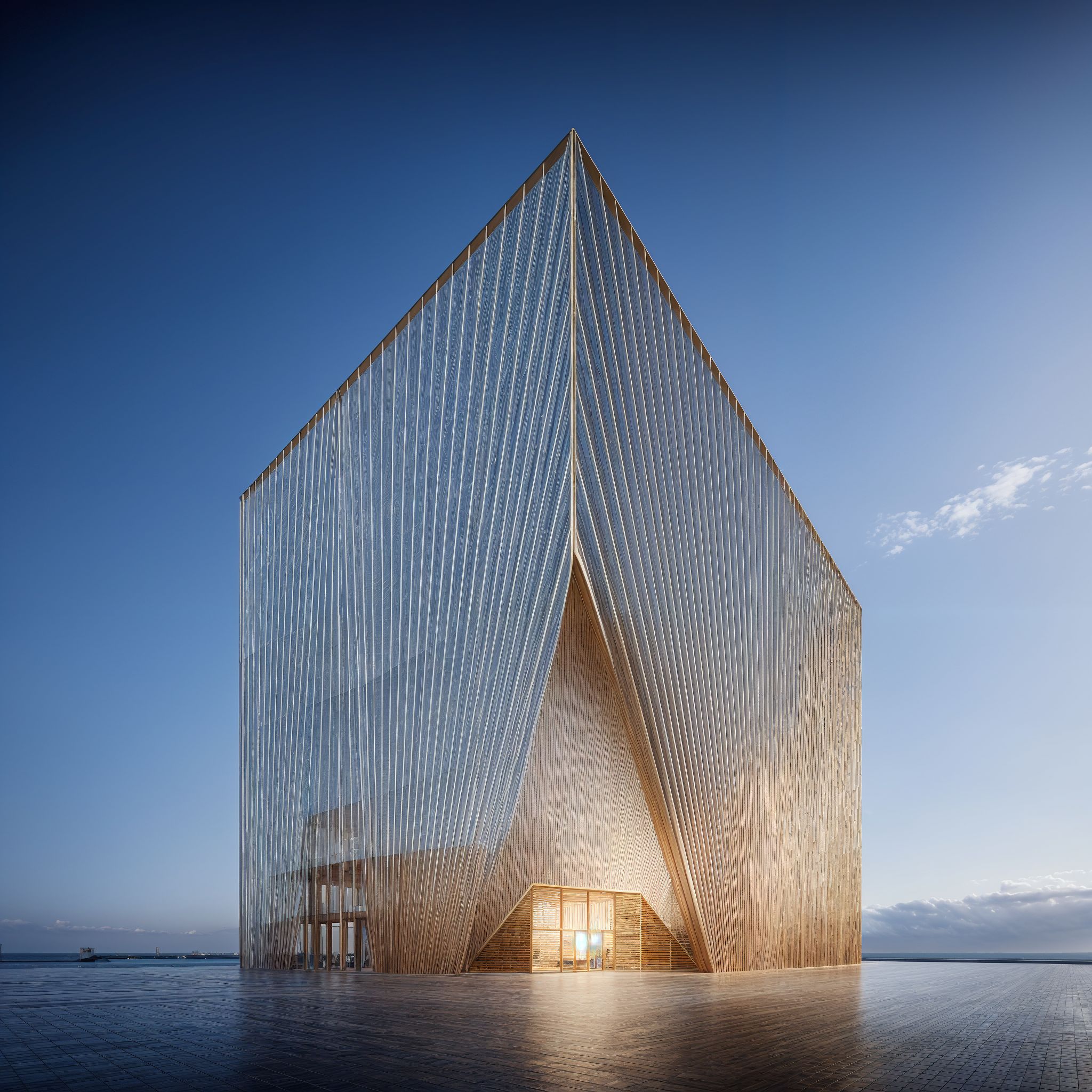 Wide exterior view of a District11 commercial building