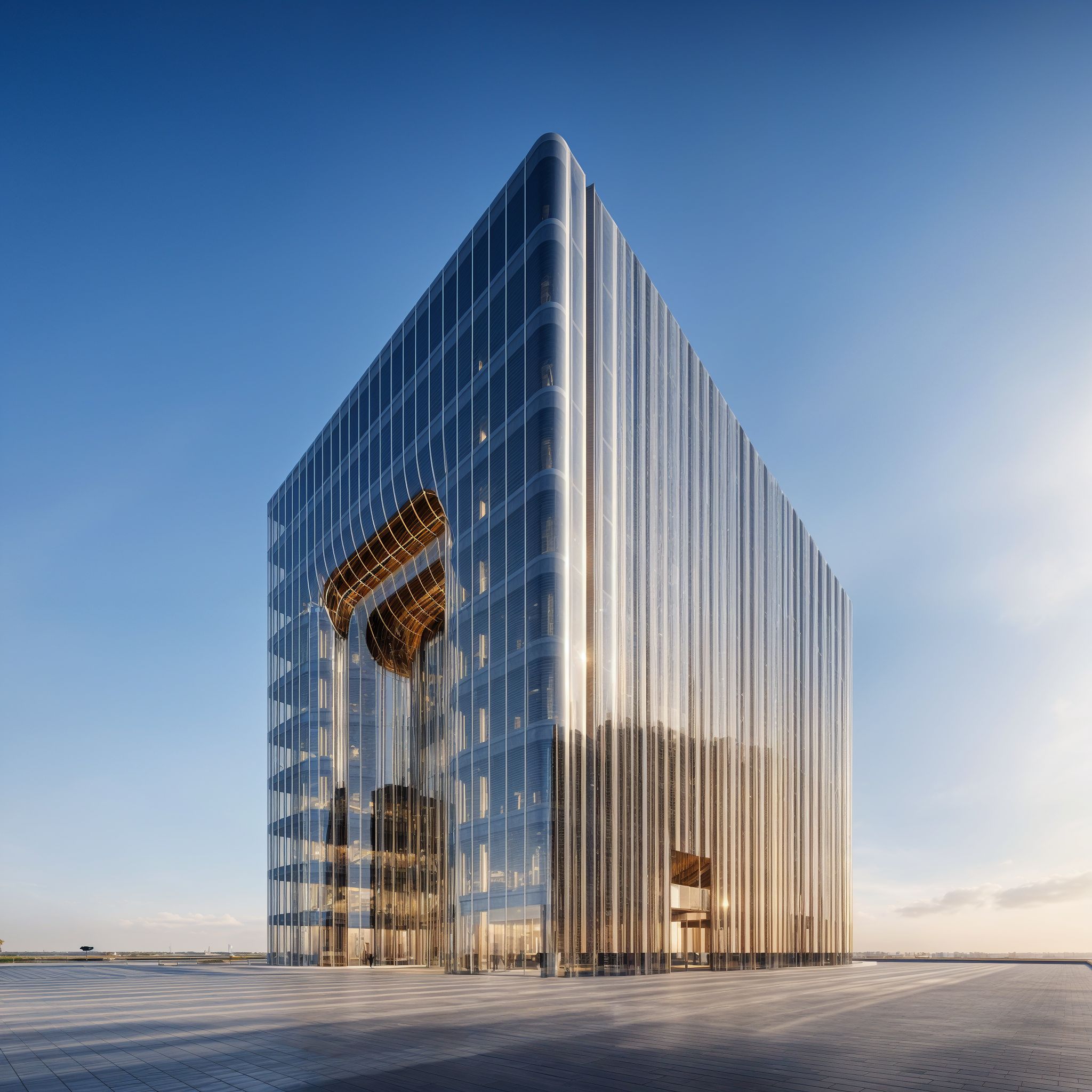 Wide exterior view of a District11 commercial building