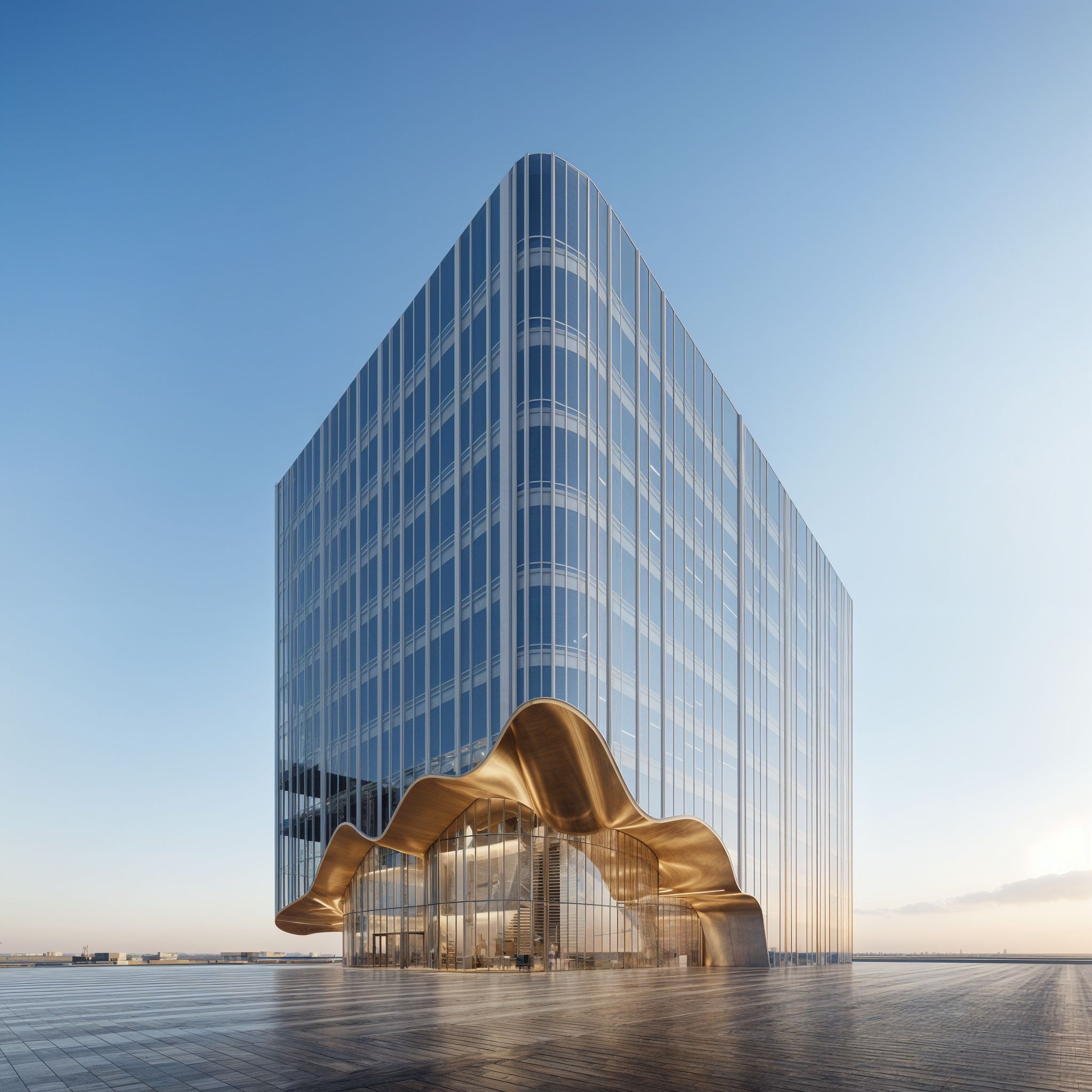 Wide exterior view of a District11 commercial building